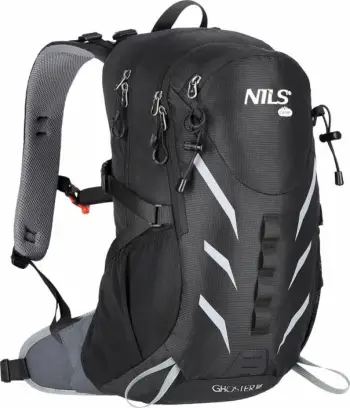 Çantë shpine Nils Camp NC1942 Ghoster, 20L, për hiking, e zezë