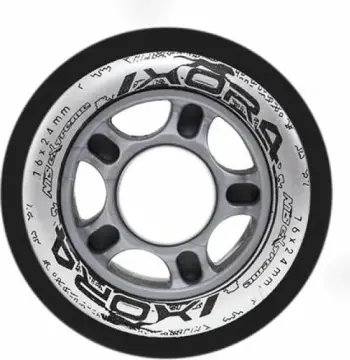 Rrota patinash Nils Extreme Wheels, PU 76mm 82A, set 4 copë, të zeza