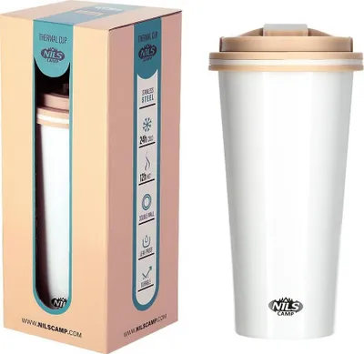 Termus Nils Extreme Nils Camp NCB18, 500ml, çelik inox, i bardhë - 2