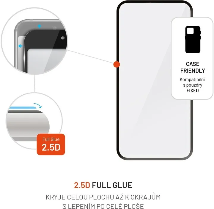 Xham mbrojtës FIXED Armor për Apple iPhone 14 Pro, me aplikues, i zi - 4