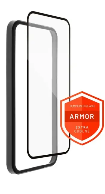 Xham mbrojtës FIXED Armor për Apple iPhone 14/13/13 Pro, me aplikues, i zi