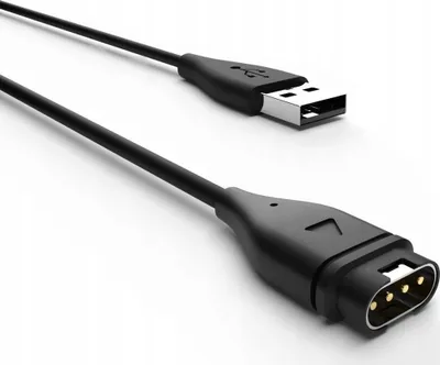 Kabllo karikimi FIXED USB për Garmin Vivoactive 4S dhe orë të tjera Garmin, e zezë - 3
