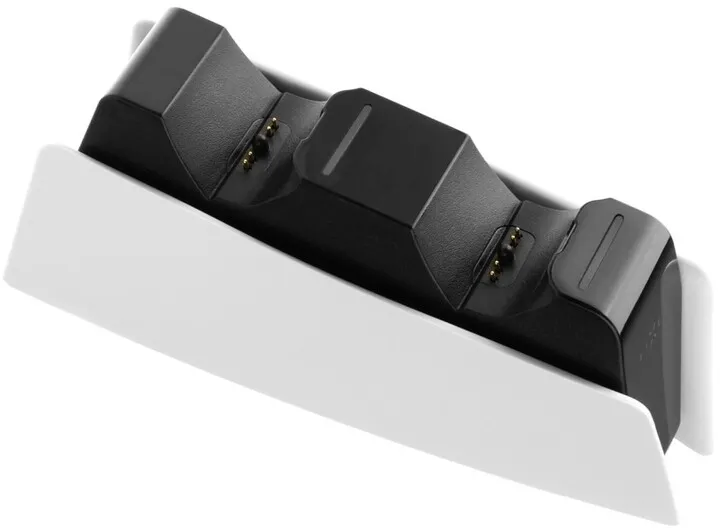 Stacion karikimi FIXED për dy kontrollues DualSense PlayStation 5 wireless, i zi / bardhë - 2
