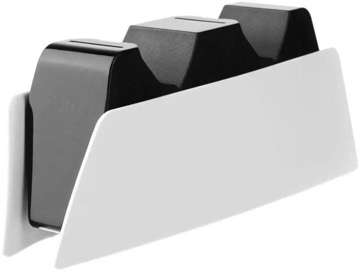 Stacion karikimi FIXED për dy kontrollues DualSense PlayStation 5 wireless, i zi / bardhë - 3