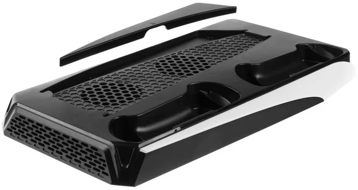 Stacion karikimi shumëfunksional FIXED për PlayStation 5, bardh e zi - 3