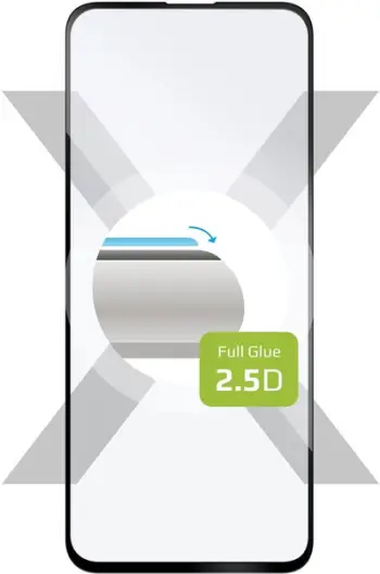Xham mbrojtës FIXED Full-Cover për Samsung Galaxy A51, zezë
