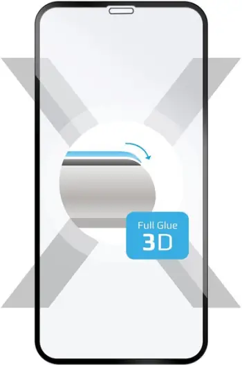 Xham mbrojtës FIXED Protector 3D për Apple iPhone XR / 11, me shkëlqim të plotë të ekranit, i zi