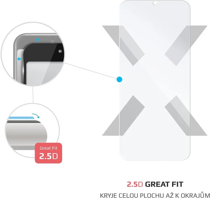 Xham mbrojtës FIXED për Xiaomi Redmi 9A/9C, transparent - 2