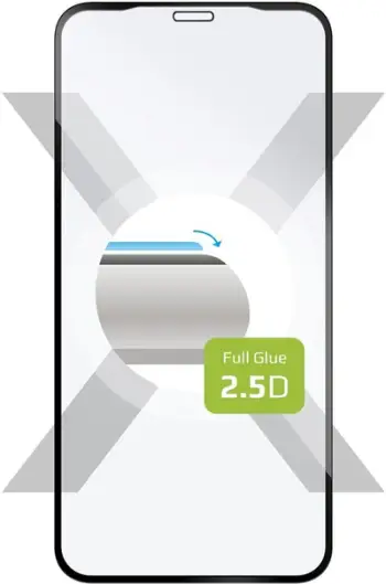 Xham mbrojtës Fixed për iPhone XR/11, ngjitje e plotë, i zi