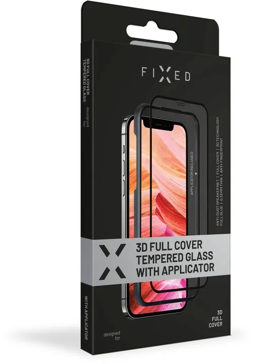 Xham mbrojtës FIXED 3D Full-Cover për Apple iPhone XR/11, i zi - 2