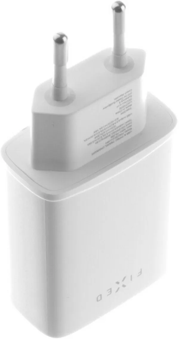Karikues FIXED USB-C, PD, 30W, USB-C + USB-A, i bardhë - 3