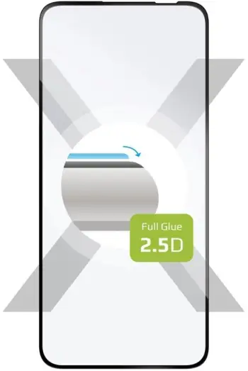 Xham mbrojtës FIXED Full-Cover për Samsung Galaxy A54 5G, i zi