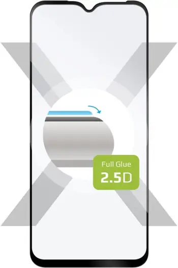 Xham mbrojtës FIXED Full-Cover për Samsung Galaxy A14 5G, i zi