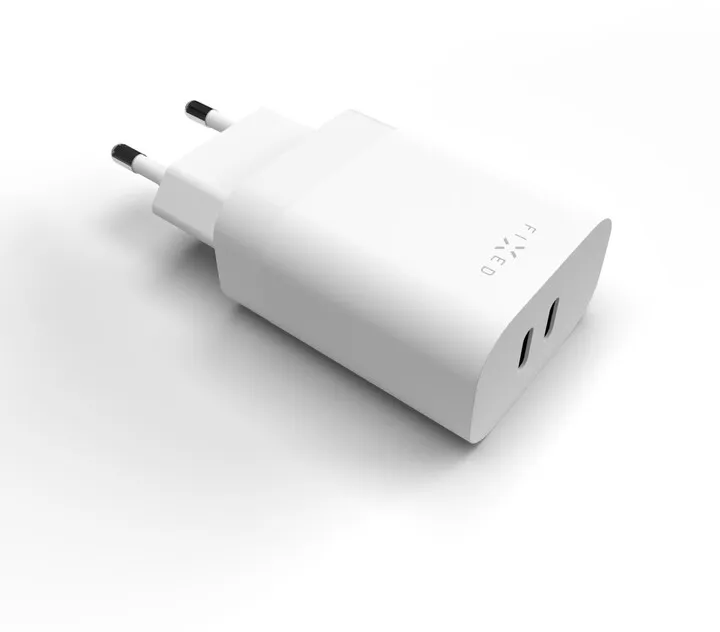 Karikues FIXED me 2x USB-C, PD, 35W, i bardhë - 2