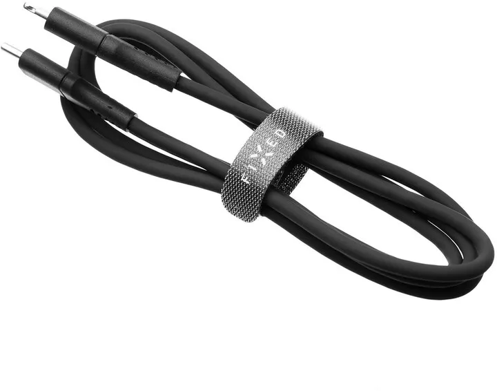 Kabllo për të dhëna dhe karikim FIXED USB-C - Lightning, MFi, PD, 2 m, e zezë - 3