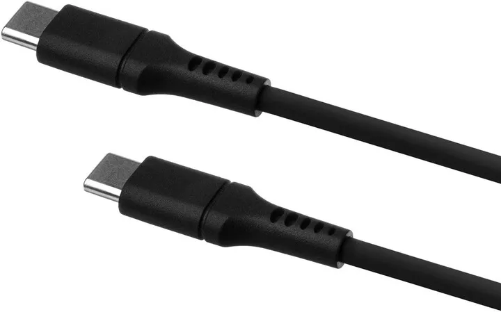 Kabllo karikimi dhe për të dhëna FIXED Liquid USB-C - USB-C, USB 2.0, PD 60W, 1.2m, black - 3