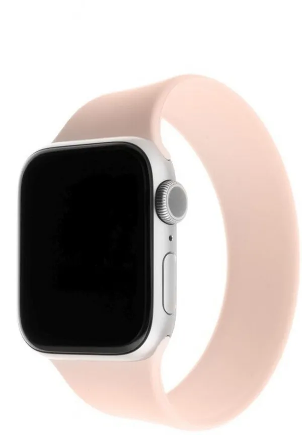 Rripa silikoni FIXED për Apple Watch, 42 / 44mm, elastik, L, rozë - 2