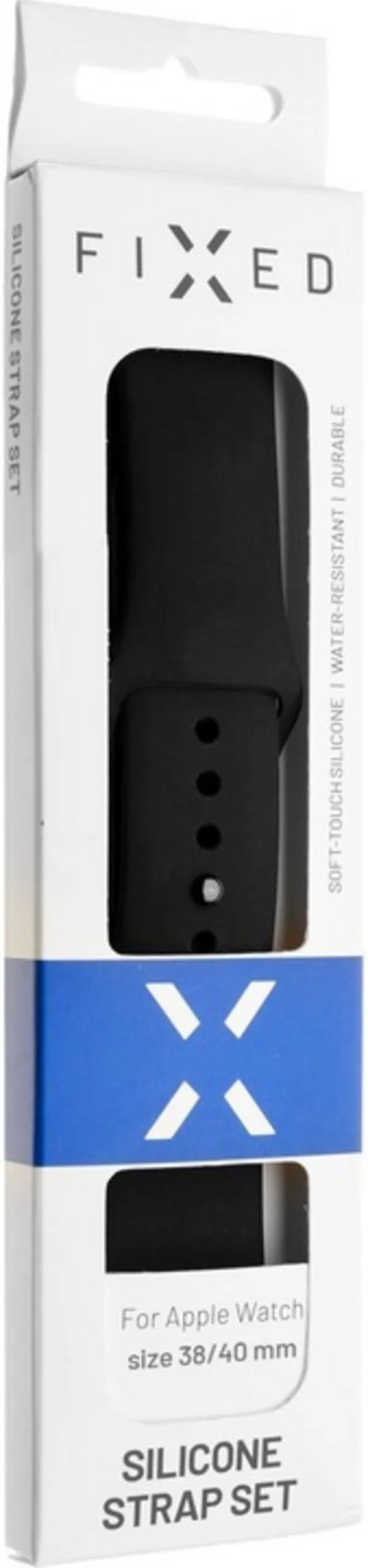 Rrip silikoni FIXED për Apple Watch 38/40 / 41mm, 2 gjatësi, vjollcë - 2