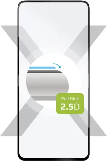 Xham mbrojtës FIXED për Xiaomi Mi 10T/Pro/Lite, 2.5D, me kornizë të zezë