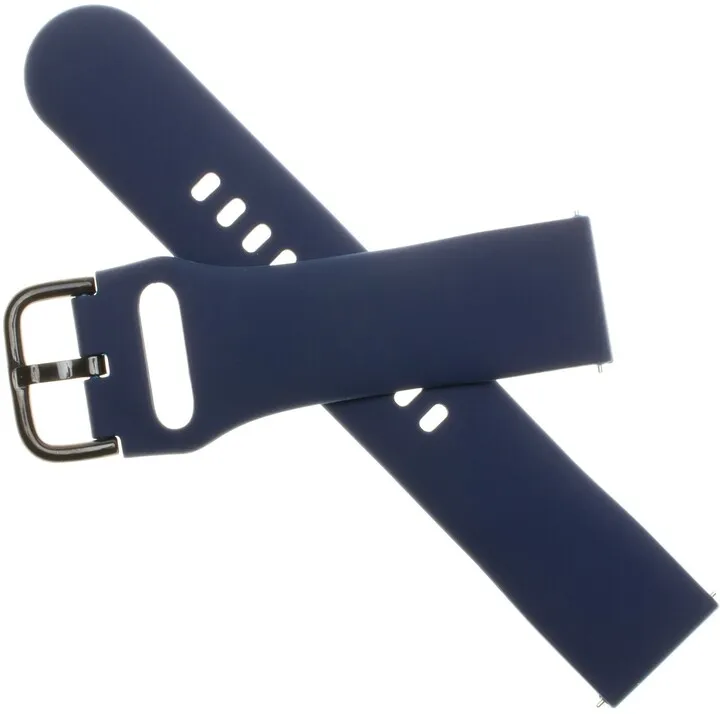 Rrip silikoni FIXED për orë smart, 20mm, i kaltër - 3