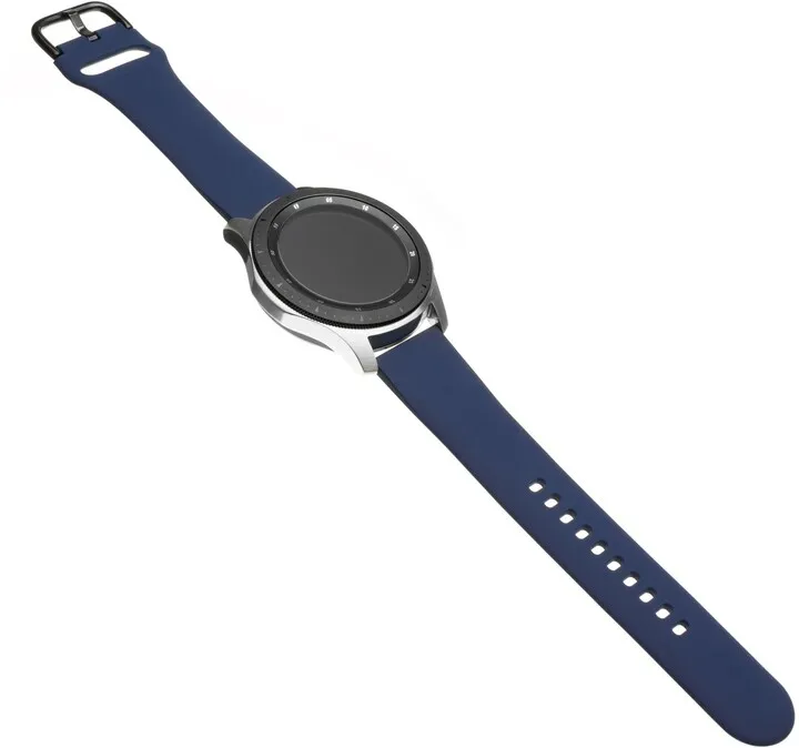 Rrip silikoni FIXED për orë smart, 20mm, i kaltër - 6
