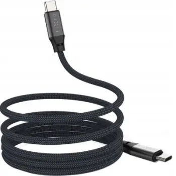 Kabllo USB C FIXED, USB C në USB C, 1.2 m, 240W PD, gri