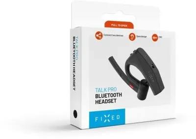 Kufje Bluetooth FIXED Talk Pro, open ear, ENC, e zezë - 2