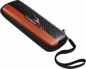 Kuti darts Harrows Carbon ST Pro 3, për 3 shigjeta, material i fortë, e zezë