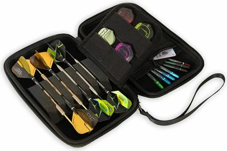 Etui dart Harrows Damon Heta Pro 6 Case, për 2 sete, e bardhë me të kuqe - 2