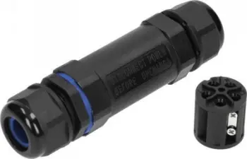 Lidhës kabllor Orno CABLE CONNECTOR FOUR-WAY IP68, 5x6mm², i zi