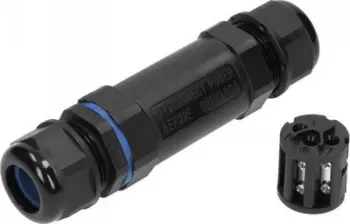 Lidhës kabllosh Orno T, IP68, 3x6mm², i zi