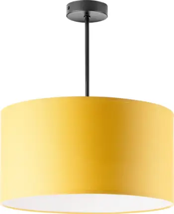 Lampë varëse Orno ROLLO, 1x60W, e verdhë mustard, e shkurtër