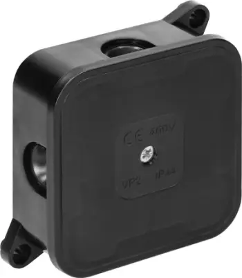 Kuti montuese sipërfaqësore Orno OR-JB-13806/B, IP44, 400V, 85x85x35mm, e zezë