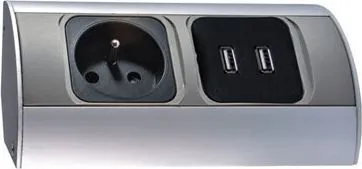 Prizë multifunksionale Orno, 2xUSB IP20 - 1
