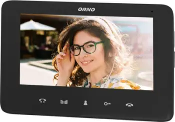 Monitor video Orno, LCD 7", për seri INDI dhe SCUTI, i zi