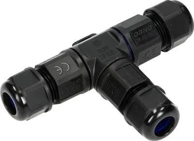 Lidhës kablli T Orno OR-AE-13602, IP68, 3x4mm², i zi - 2
