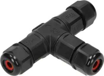 Lidhës kablli T Orno OR-AE-13602, IP68, 3x4mm², i zi