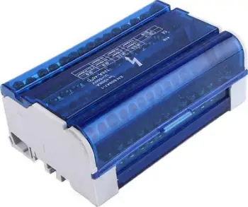 Bllok shpërndarës elektrik Orno, 4 rreshta, 15 përçues