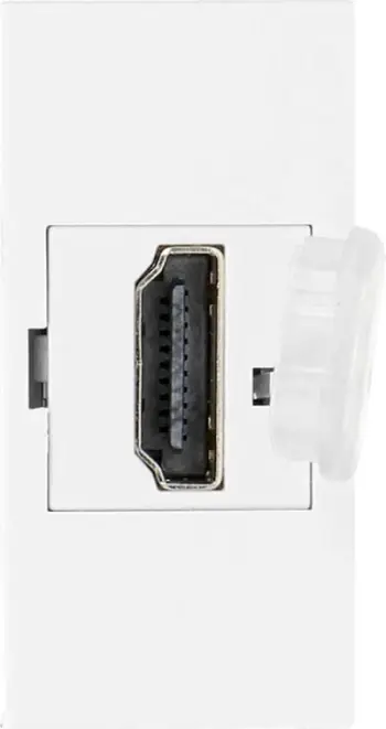 Prizë modulare HDMI Orno NOEN, 22.5x45mm, me kapak mbrojtës, e bardhë