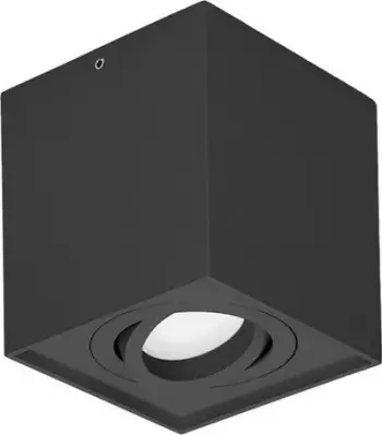 Lampë tavani Orno CAROLIN DLS, GU10 max 35W, IP20, katrore, e zezë