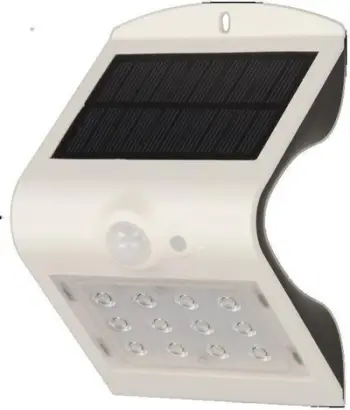 Llambë murale Orno SILOE AD-SL-6083WLR4, LED 1.5W, diellore me sensor lëvizjeje, e bardhë