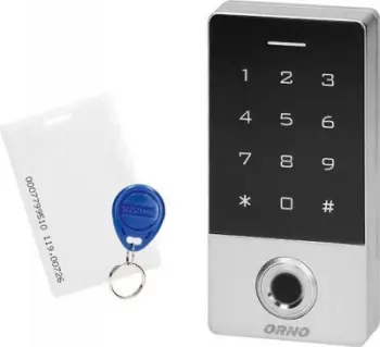 Bllokadë dere Orno TOUCH KEYPAD, lexues gishtash, IP68, gri