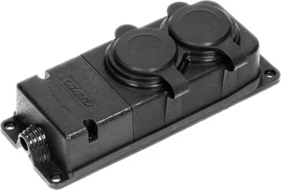 Prizë shpërndarëse Orno OR-AE-13165, 2P+Z, e zezë - 1
