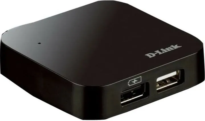 USB Hub D-Link DUB-H4, 4 porte USB 2.0, e zezë - 2