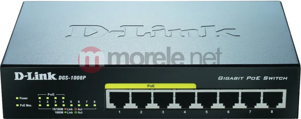 Switch D-Link DGS-1008P - 1