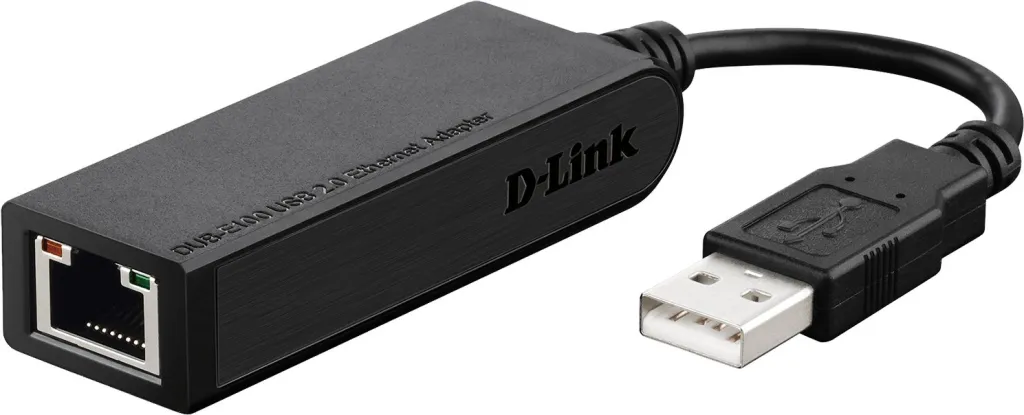 Kartë rrjeti D-Link DUB-E100, USB 2.0, 100 Mbps, e zezë - 1