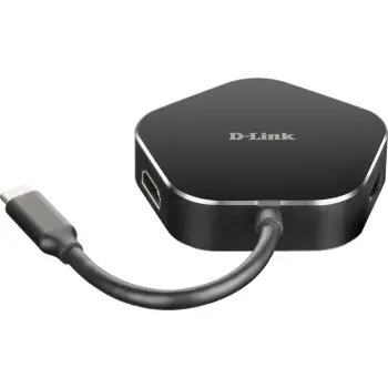 Hub USB D-Link DUB-M420, Thunderbolt 3, 60 W, Alumini, i zi