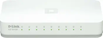 Switch D-Link GO-SW-8E/E, Fast Ethernet, 8 porte, i bardhë