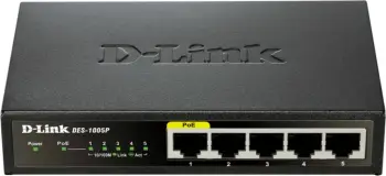 Switch D-Link DES-1005P, 5 porta, Fast Ethernet, PoE