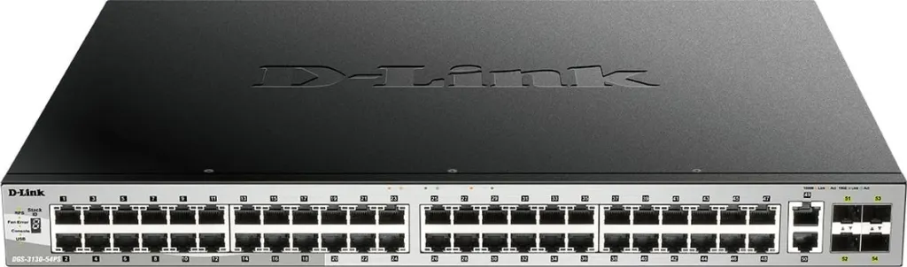 Switch D-Link DGS-3130-54PS/E, 54 porta, PoE, Gigabit, i zi - 1